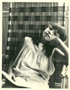 Lila, the bookworm, way back in the day. 