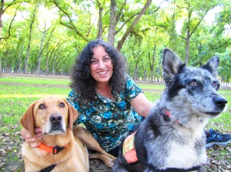 Margarita Engle, hiding so search and rescue dogs can practice finding a lost hiker