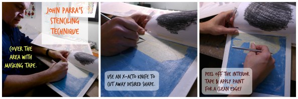 Parra Stenciling Technique