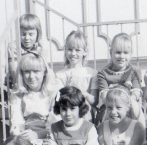 Photo of me & blond girls from class