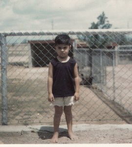 The author-illustrator Xavier Garza as a child. 